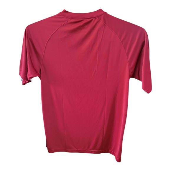 Mizuno Men's M DryLite Performance Red White Baseball Exercise T-Shirt - Picture 3 of 7